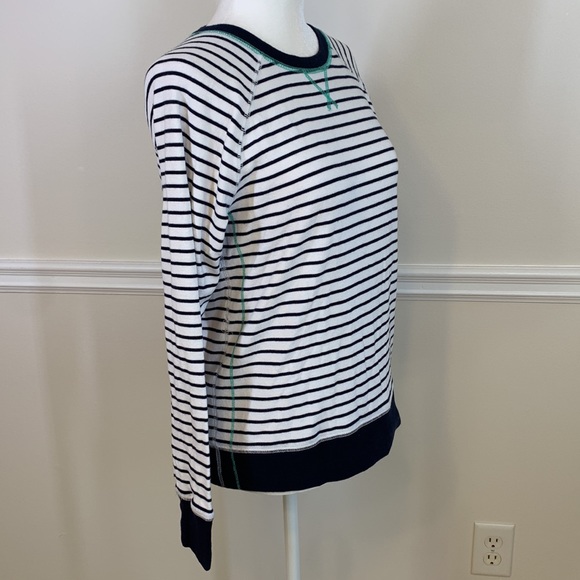 EDDIE BAUER Breton Maritime Striped Sweater S - Picture 2 of 12